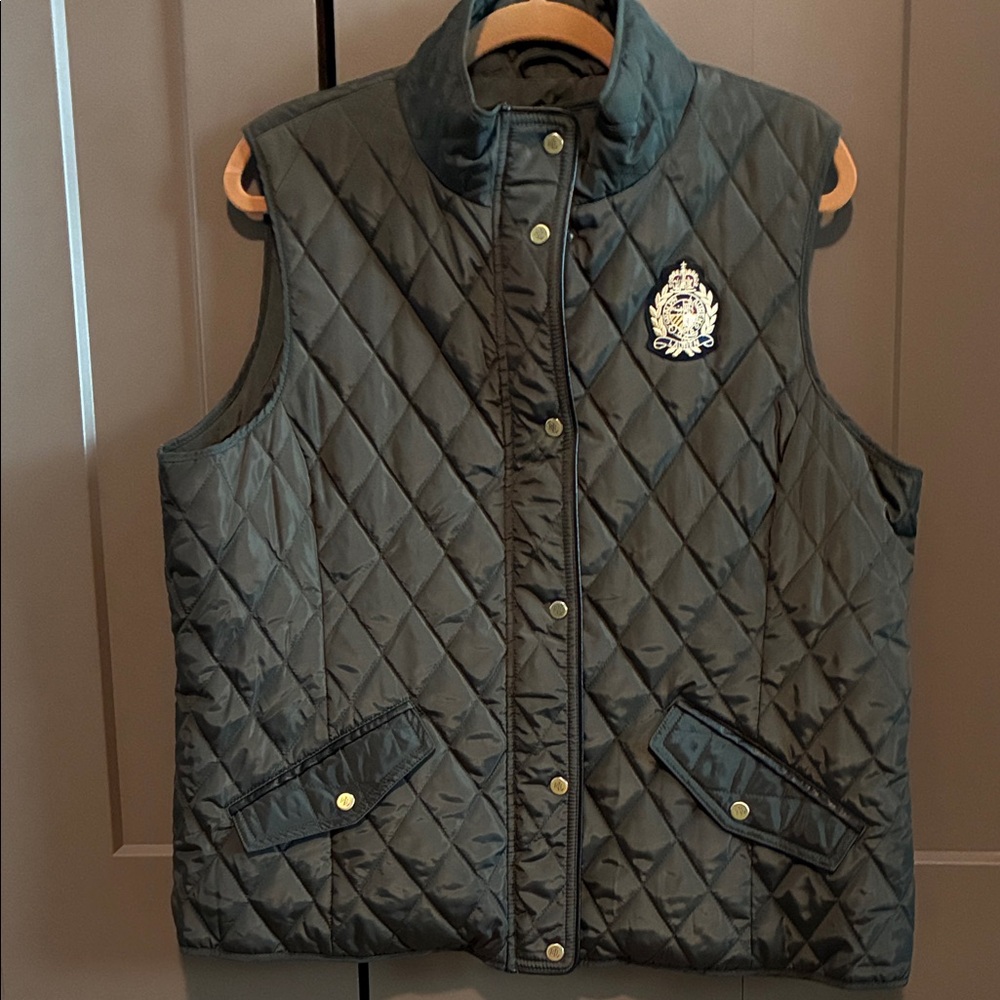 Ralph Lauren Forrest Green Quilted Vest